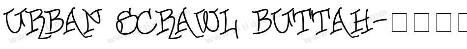 Urban Scrawl Buttah字体转换